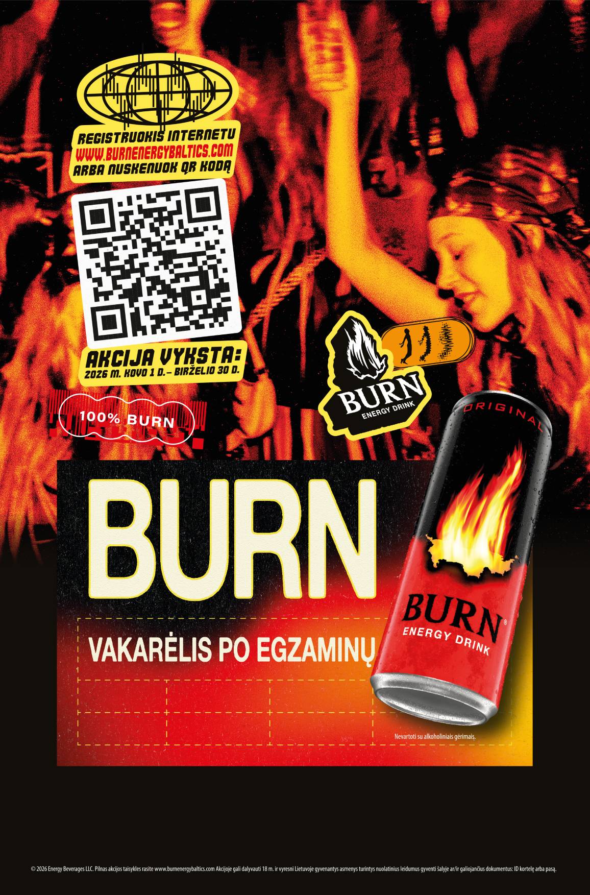 Burn, vakarėlis po egzaminų!